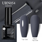 Matte Pink Blue Gel Nail Polish Semi Permanent LED Nail Art Design Elegant Warm Colors For Womens Stevvex
