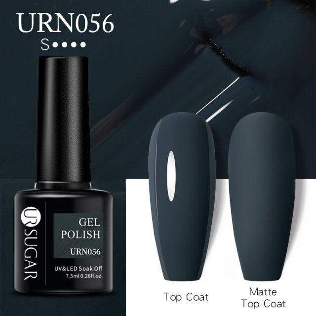 Matte Pink Blue Gel Nail Polish Semi Permanent LED Nail Art Design Elegant Warm Colors For Womens Stevvex
