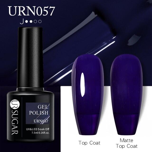 Matte Pink Blue Gel Nail Polish Semi Permanent LED Nail Art Design Elegant Warm Colors For Womens Stevvex