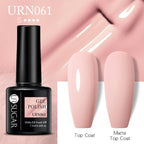 Matte Pink Blue Gel Nail Polish Semi Permanent LED Nail Art Design Elegant Warm Colors For Womens Stevvex