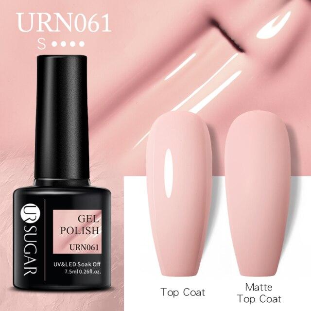 Matte Pink Blue Gel Nail Polish Semi Permanent LED Nail Art Design Elegant Warm Colors For Womens Stevvex
