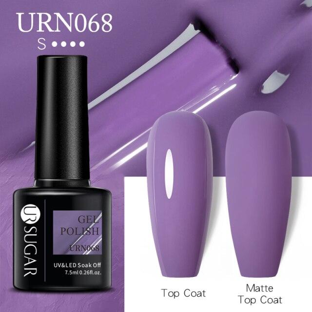 Matte Pink Blue Gel Nail Polish Semi Permanent LED Nail Art Design Elegant Warm Colors For Womens Stevvex