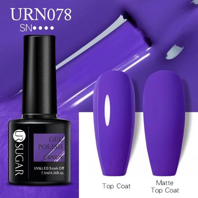 Matte Pink Blue Gel Nail Polish Semi Permanent LED Nail Art Design Elegant Warm Colors For Womens Stevvex