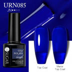 Matte Pink Blue Gel Nail Polish Semi Permanent LED Nail Art Design Elegant Warm Colors For Womens Stevvex