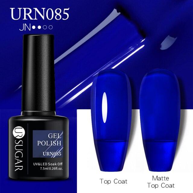 Matte Pink Blue Gel Nail Polish Semi Permanent LED Nail Art Design Elegant Warm Colors For Womens Stevvex