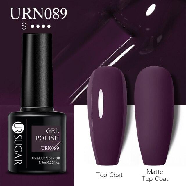 Matte Pink Blue Gel Nail Polish Semi Permanent LED Nail Art Design Elegant Warm Colors For Womens Stevvex