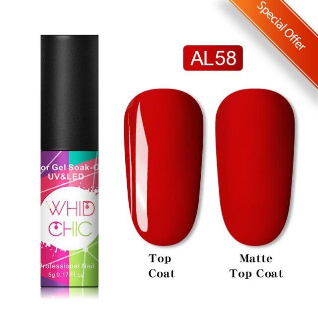 Matte Pink Blue Gel Nail Polish Semi Permanent LED Nail Art Design Elegant Warm Colors For Womens Stevvex