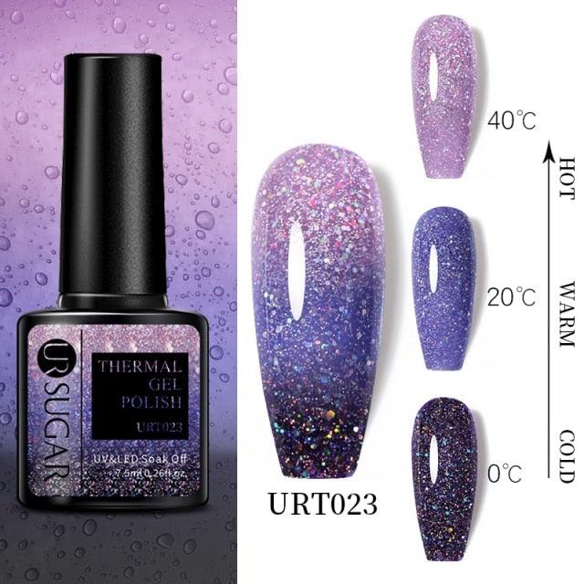 2022 NEW Purple Gel Nail Polish UV Color Changing Gel Nail Polish Stylish Three Layer Effect For Womens Stevvex