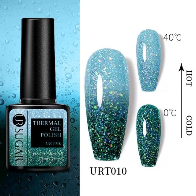 2022 NEW Purple Gel Nail Polish UV Color Changing Gel Nail Polish Stylish Three Layer Effect For Womens Stevvex