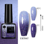 2022 NEW Purple Gel Nail Polish UV Color Changing Gel Nail Polish Stylish Three Layer Effect For Womens Stevvex