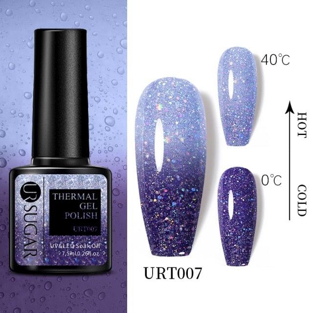 2022 NEW Purple Gel Nail Polish UV Color Changing Gel Nail Polish Stylish Three Layer Effect For Womens Stevvex