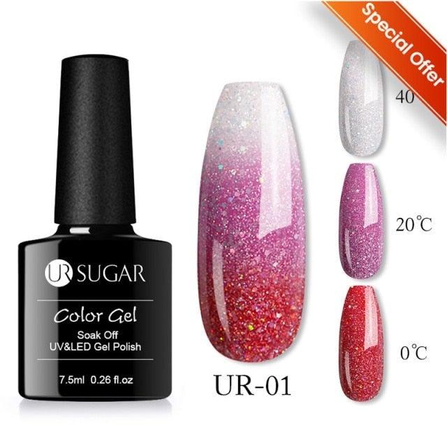2022 NEW Purple Gel Nail Polish UV Color Changing Gel Nail Polish Stylish Three Layer Effect For Womens Stevvex