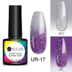 2022 NEW Purple Gel Nail Polish UV Color Changing Gel Nail Polish Stylish Three Layer Effect For Womens Stevvex