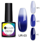 2022 NEW Purple Gel Nail Polish UV Color Changing Gel Nail Polish Stylish Three Layer Effect For Womens Stevvex