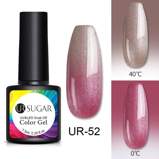 2022 NEW Purple Gel Nail Polish UV Color Changing Gel Nail Polish Stylish Three Layer Effect For Womens Stevvex