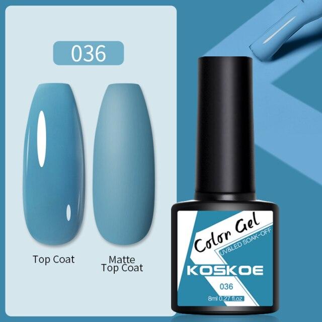 Womens Glossy Colorful 8ml Nail Gel Polish Permanent UV LED Summer Winter High Quality Fashion Design Stevvex