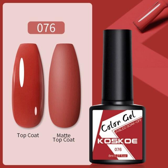 Womens Glossy Colorful 8ml Nail Gel Polish Permanent UV LED Summer Winter High Quality Fashion Design Stevvex