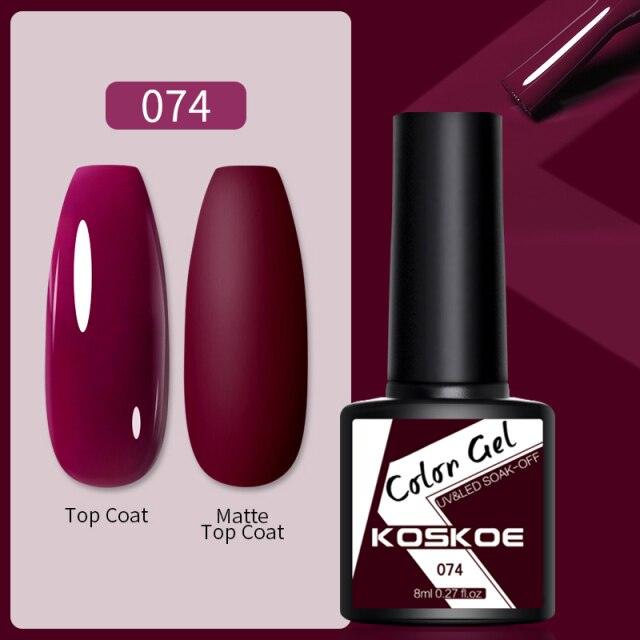 Womens Glossy Colorful 8ml Nail Gel Polish Permanent UV LED Summer Winter High Quality Fashion Design Stevvex