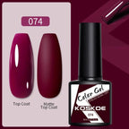 Womens Glossy Colorful 8ml Nail Gel Polish Permanent UV LED Summer Winter High Quality Fashion Design Stevvex