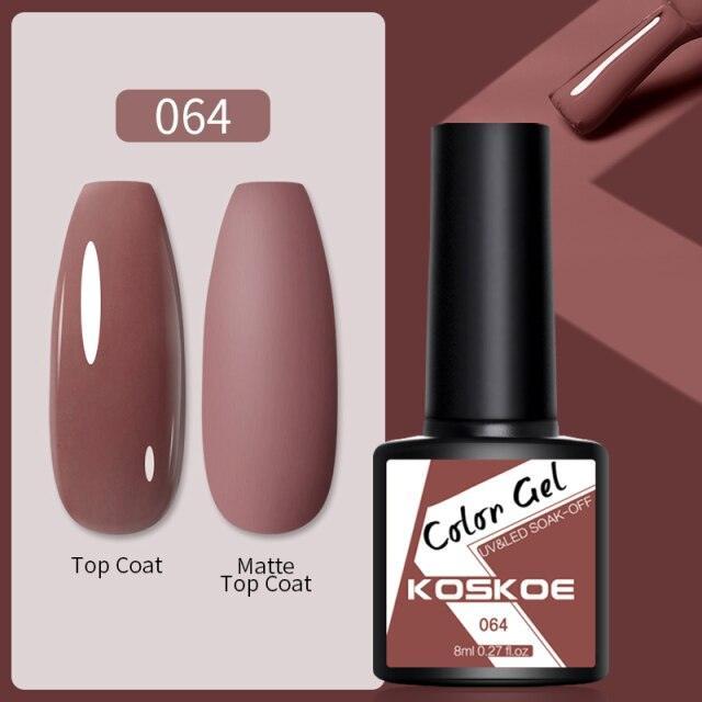 Womens Glossy Colorful 8ml Nail Gel Polish Permanent UV LED Summer Winter High Quality Fashion Design Stevvex