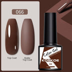 Womens Glossy Colorful 8ml Nail Gel Polish Permanent UV LED Summer Winter High Quality Fashion Design Stevvex