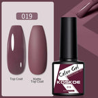 Womens Glossy Colorful 8ml Nail Gel Polish Permanent UV LED Summer Winter High Quality Fashion Design Stevvex