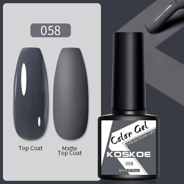 Womens Glossy Colorful 8ml Nail Gel Polish Permanent UV LED Summer Winter High Quality Fashion Design Stevvex