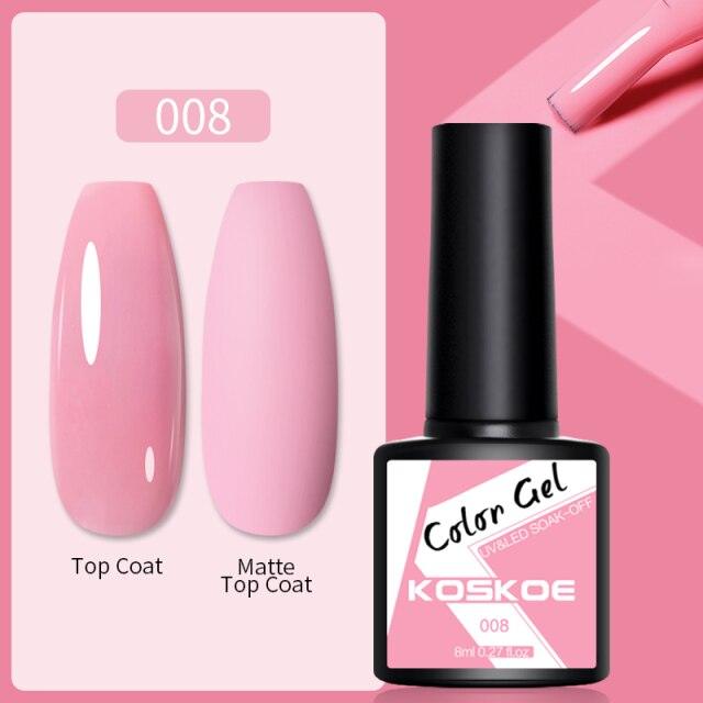 Womens Glossy Colorful 8ml Nail Gel Polish Permanent UV LED Summer Winter High Quality Fashion Design Stevvex
