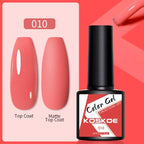 Womens Glossy Colorful 8ml Nail Gel Polish Permanent UV LED Summer Winter High Quality Fashion Design Stevvex