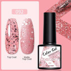 Womens Glossy Colorful 8ml Nail Gel Polish Permanent UV LED Summer Winter High Quality Fashion Design Stevvex