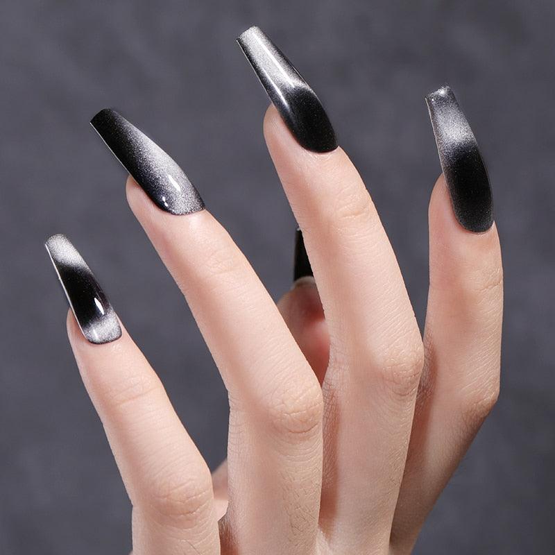 Luxury 5D Cat Magnetic Gel Nail Polish Black Chameleon UV Nail Gel Professional Manicure For Womens Stevvex
