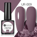 Brown Blue Gel Nail Polish UV LED Autumn Winter Series Matte And Glossy Colors Elegant Stylish Design For Womens