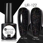 Brown Blue Gel Nail Polish UV LED Autumn Winter Series Matte And Glossy Colors Elegant Stylish Design For Womens
