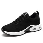 Womens Red Sneakers Air Cushion Shoes Woman Mesh Sneakers Breathable Flats Womens Casual Air Cushion Sneakers Lightweight Non Slip Sport Jogging Gym Fitness Workout Tennis Walking Espadrilles Stevvex