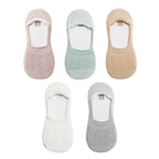 5 Pairs 3D Cartoon Harajuku Cat Cute Heart Invisible Cotton Socks Casual Boat Socks Funny Girl Ankle Sock Set for Women Stevvex