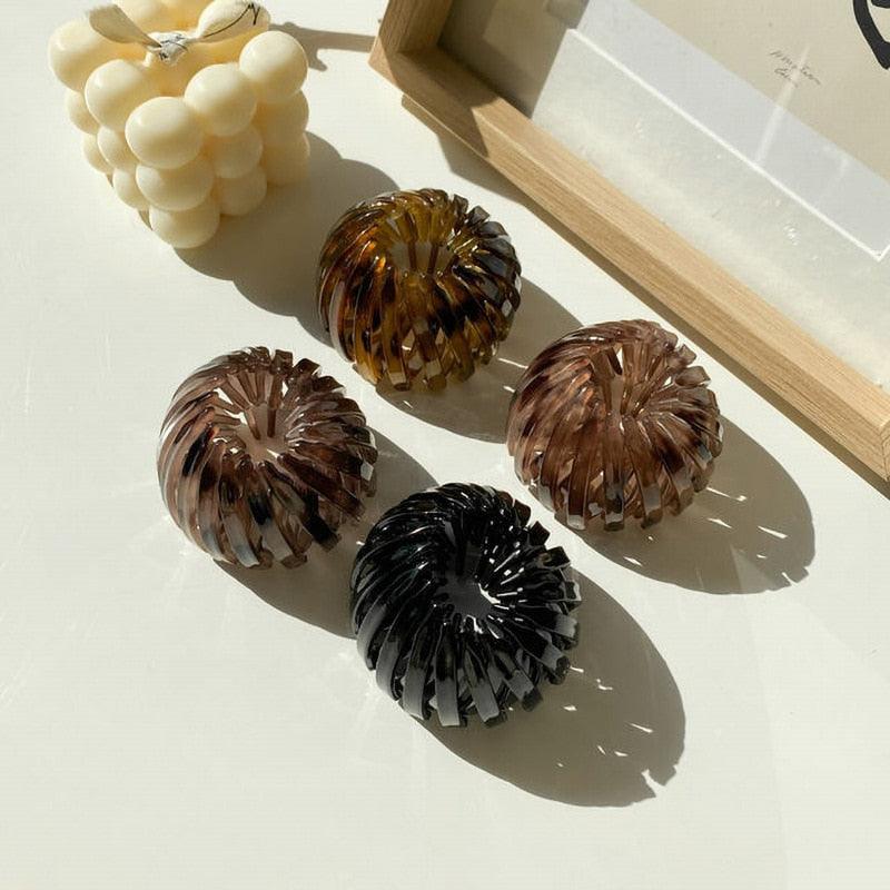 New Fashion Women Bun Hair Claw Horsetail Buckle Hair Clip Bird Nest Expanding Hair Accessories Female Ponytail Hair Accessories For Women Stevvex