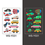 Luminous Tattoo Stickers Temporary Animal Tattoos Glow Paste on Face Arm Leg Fluorescent Waterproof Fake Tattoo For Kids Girls Stevvex
