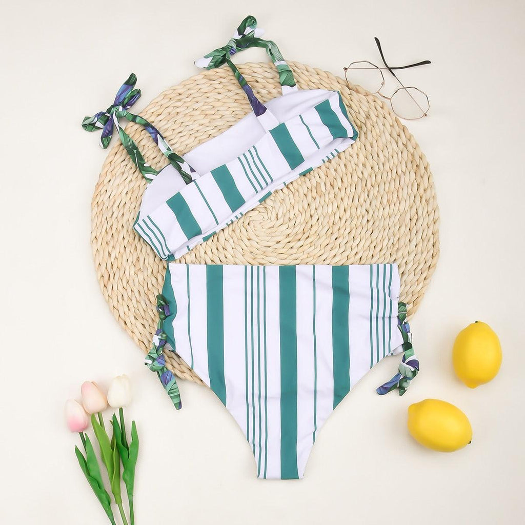 Female Push Up Swimsuit Modern Swimwear For Women Bikinis High Waist Bikini Set Solid Bikini 2 Piece Swimsuit Bathing Suits Women Bathing Suit High Waist Bikini Set Sport Wear Swimming Suit Bikini Stevvex