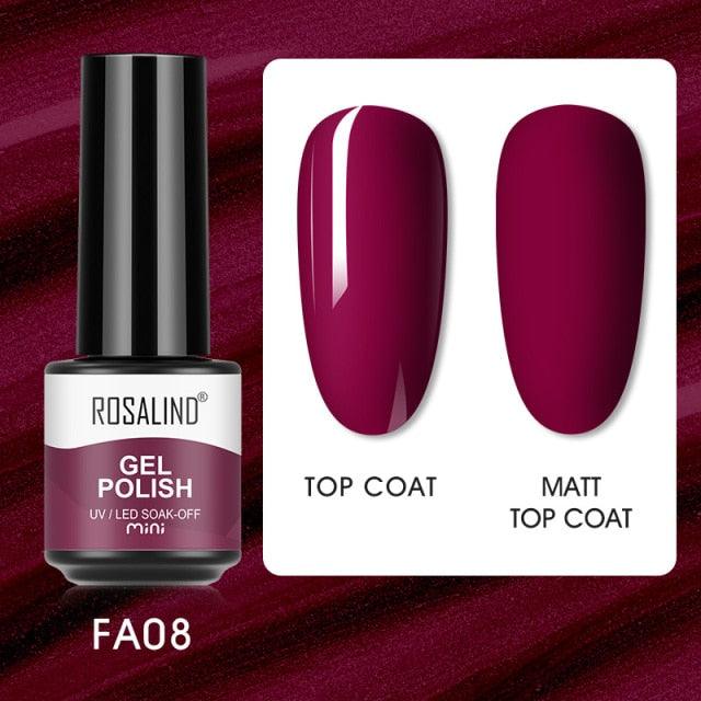 Luxury Womens Pink Shiny Nail Gel Polish Varnish Permanent UV Gel Popular High Quality Colorful Nail Polish Stevvex