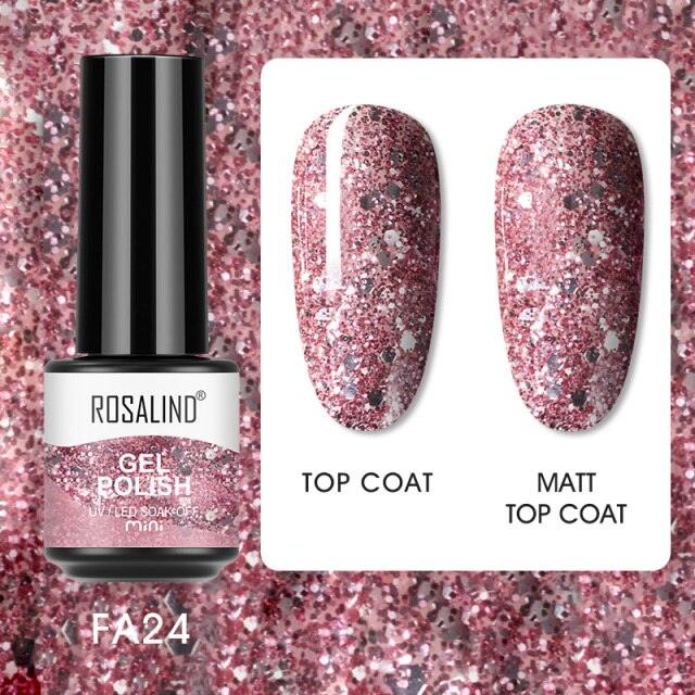 Luxury Womens Pink Shiny Nail Gel Polish Varnish Permanent UV Gel Popular High Quality Colorful Nail Polish Stevvex