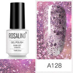 Luxury Womens Pink Shiny Nail Gel Polish Varnish Permanent UV Gel Popular High Quality Colorful Nail Polish Stevvex