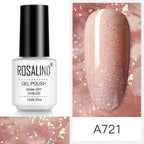 Luxury Womens Pink Shiny Nail Gel Polish Varnish Permanent UV Gel Popular High Quality Colorful Nail Polish Stevvex