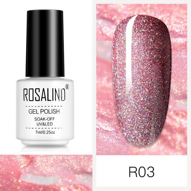 Luxury Womens Pink Shiny Nail Gel Polish Varnish Permanent UV Gel Popular High Quality Colorful Nail Polish Stevvex