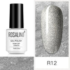 Luxury Womens Pink Shiny Nail Gel Polish Varnish Permanent UV Gel Popular High Quality Colorful Nail Polish Stevvex