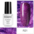 Luxury Womens Pink Shiny Nail Gel Polish Varnish Permanent UV Gel Popular High Quality Colorful Nail Polish Stevvex