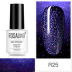 Luxury Womens Pink Shiny Nail Gel Polish Varnish Permanent UV Gel Popular High Quality Colorful Nail Polish Stevvex