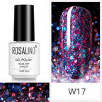 Luxury Womens Pink Shiny Nail Gel Polish Varnish Permanent UV Gel Popular High Quality Colorful Nail Polish Stevvex