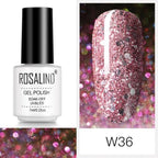 Luxury Womens Pink Shiny Nail Gel Polish Varnish Permanent UV Gel Popular High Quality Colorful Nail Polish Stevvex