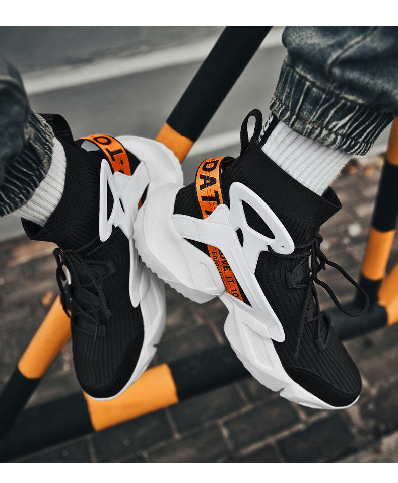New Modern Mans Sneakers Breathable Fashion Men's Height Increasing Casual Outdoor High Quality Mesh Walking Jogging Non Slip Athletic Comfortable Casual Mens Sneakers Stevvex