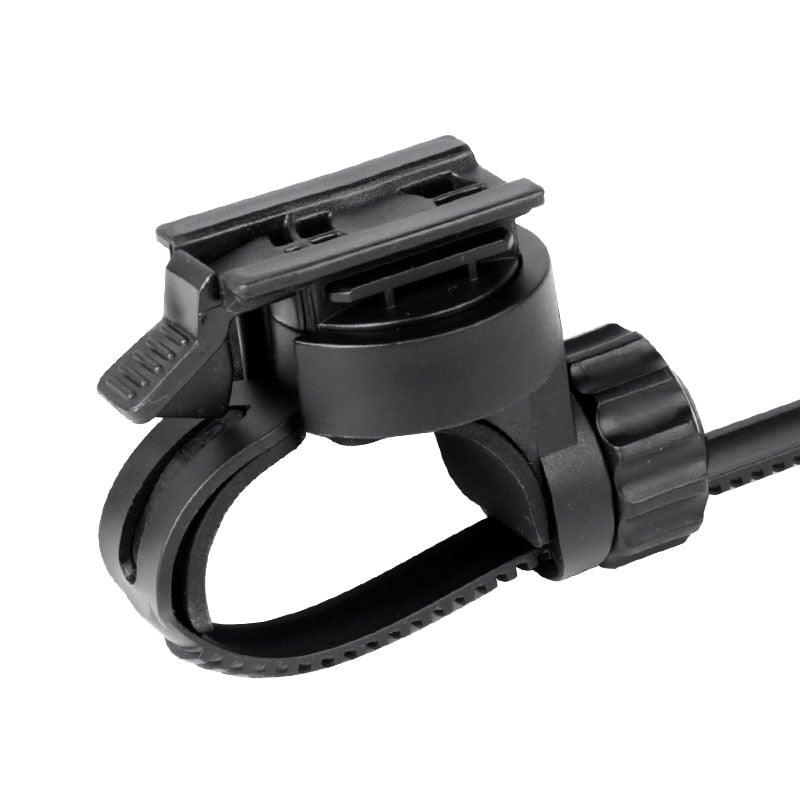 Bicycle Headlight Holder Front LED Lamp Buckle Quick Mount Release Helmet Adaptor Bracket Light Switch 360°Rotation Flashlight Mount Holder Bicycle Cycle Bike Front Torch Mount LED Headlight Holder Clip Clamp Rubber For Diameter Flashlight Stevvex